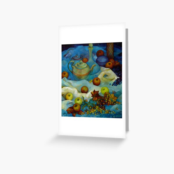 blu still life Greeting Card
