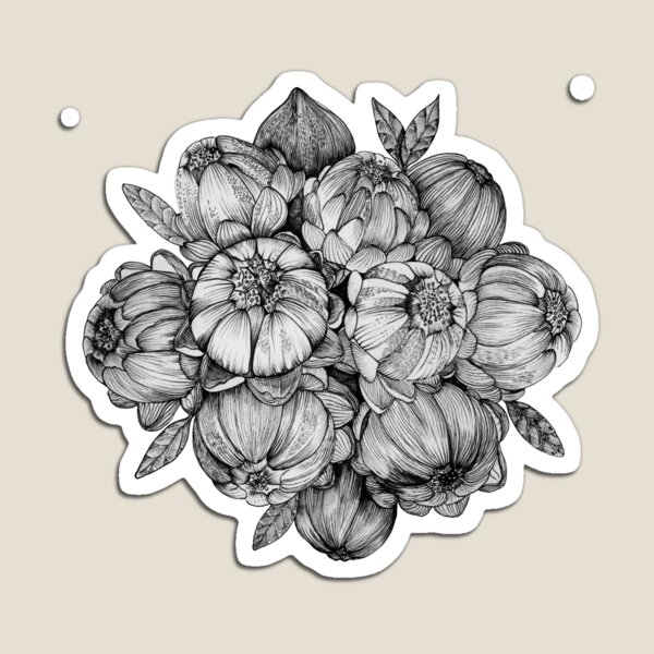Item preview, black flowers designed and sold by flowers4art.
