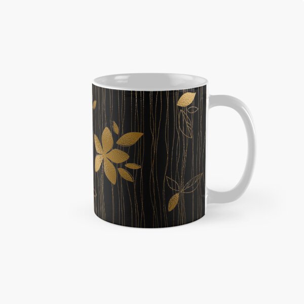 Item preview, Luxurious Black and Gold Flower Art Deco Pattern designed and sold by DEC02.
