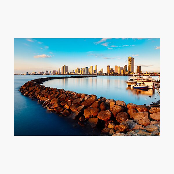 Item preview, Skyline of Manila City and Manila Bay	 designed and sold by Joseph Christopher Oropel.