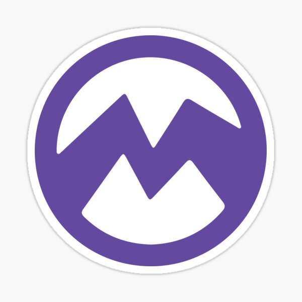 Purple evil minion logo- El Macho Sticker