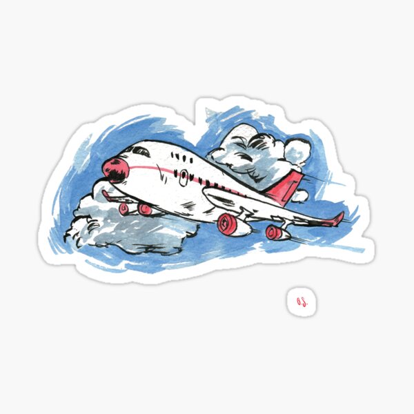 A is for Aeroplane! Sticker