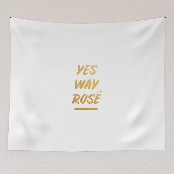 Aperçu de l'œuvre Yes Way Rosé Imprimé à la main créée et vendue par Alpha-design.