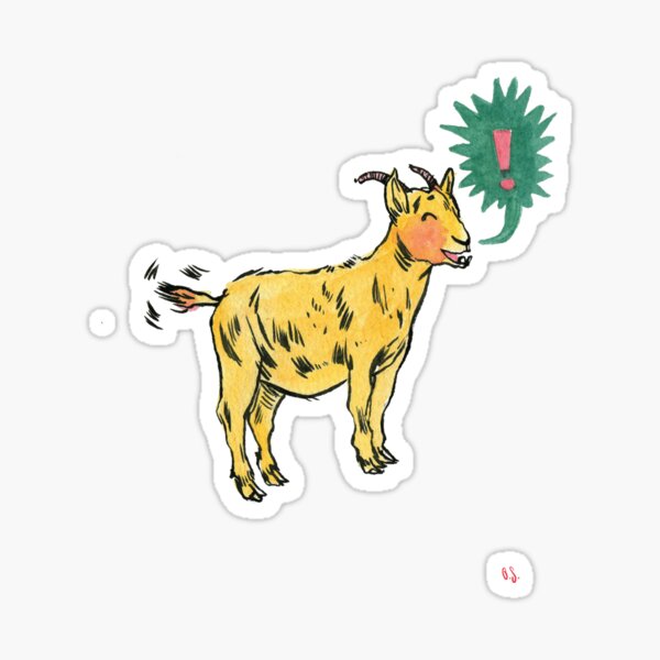 G is for Goat! Sticker