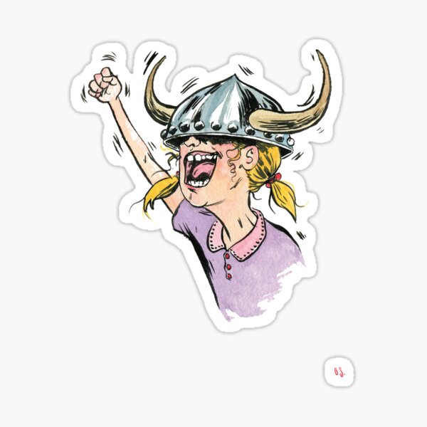 V is for Viking! Sticker