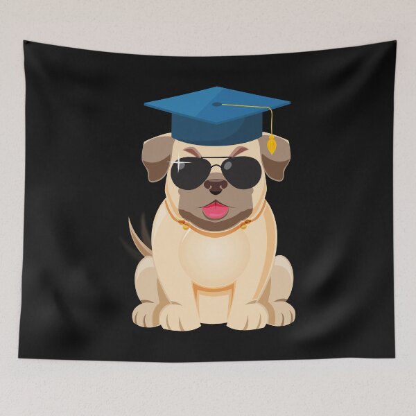 Item preview, Pug Graduation Cap designed and sold by Bendthetrend.