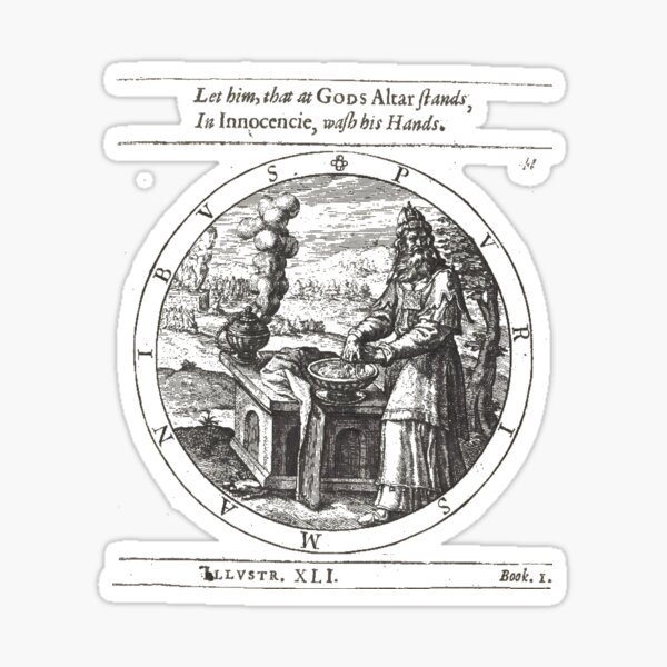De la Theurgie Ou la Pratique Hermetique, Traite d Alchimie Spirituelle Sticker
