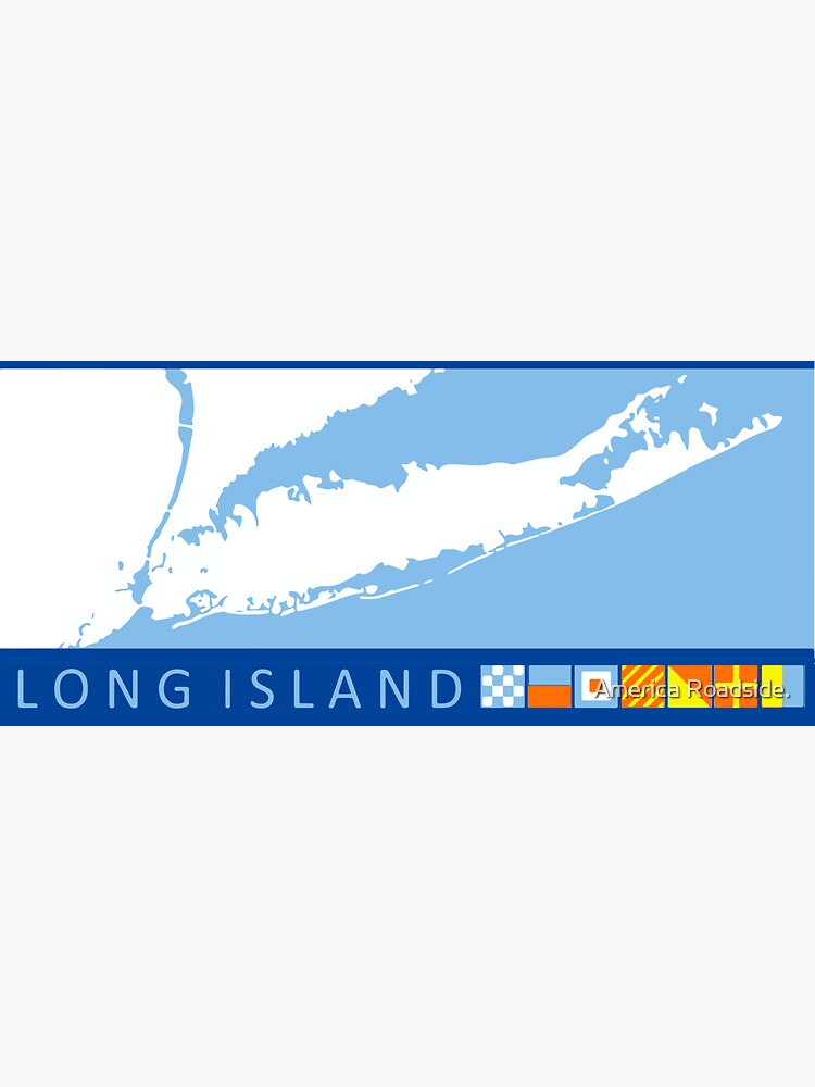 "Long Island New York." Sticker by ishore1 Redbubble