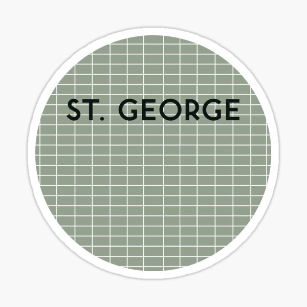 ST. GEORGE Subway Station Sticker