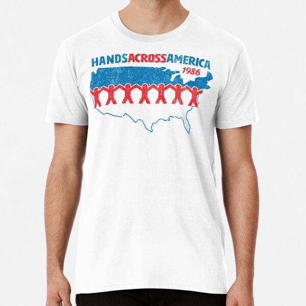 hands across america shirt vintage