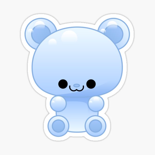 Blue Gummy Bear Sticker – Doodlecorn