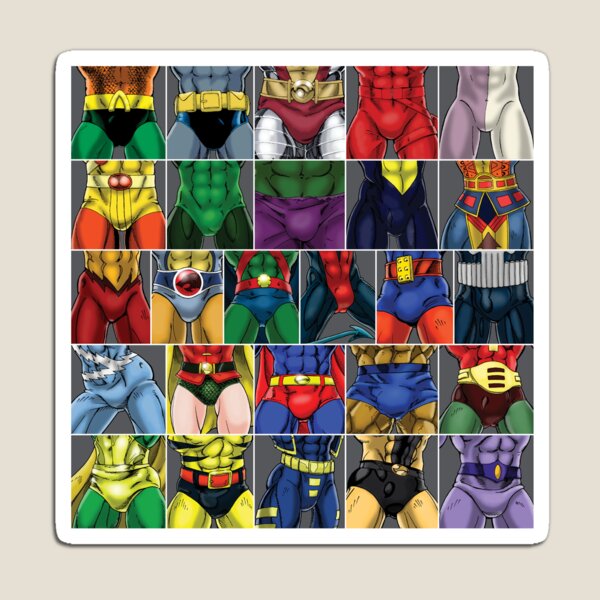 Superhero ABC Groins! Magnet