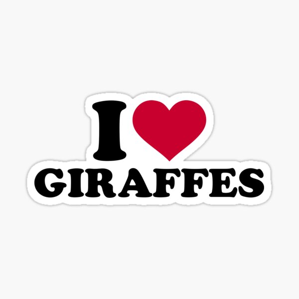 Artikel-Vorschau von Ich liebe Giraffen, designt und verkauft von Designzz.