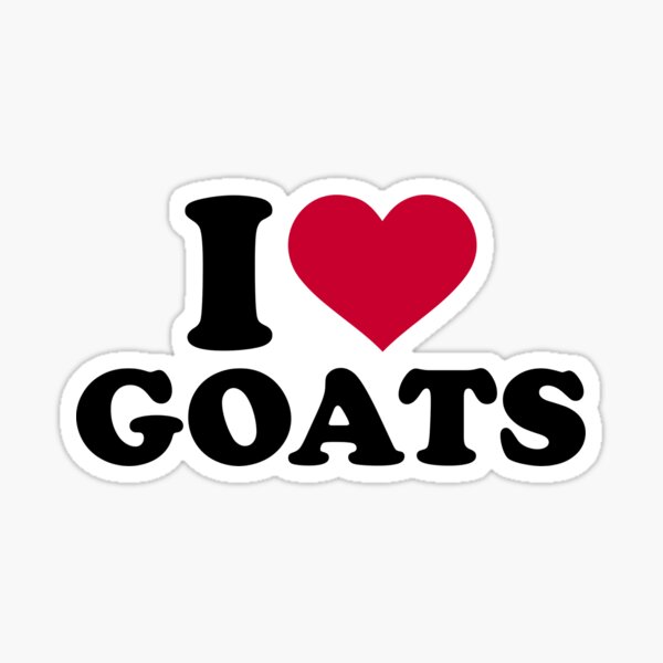 Item preview, I love goats designed and sold by Designzz.