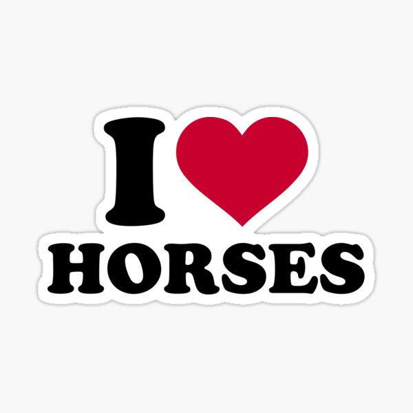 Item preview, I love horses designed and sold by Designzz.