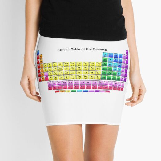 150th Anniversary: Periodic Table of Chemical Elements Mini Skirt