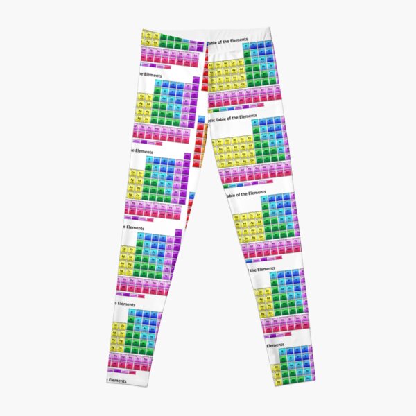 150th Anniversary: Periodic Table of Chemical Elements Leggings