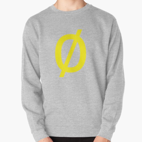Empty Set - Unicode Character “∅” (U+2205) Yellow Pullover Sweatshirt