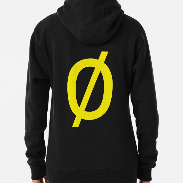 Empty Set - Unicode Character “∅” (U+2205) Yellow Pullover Hoodie