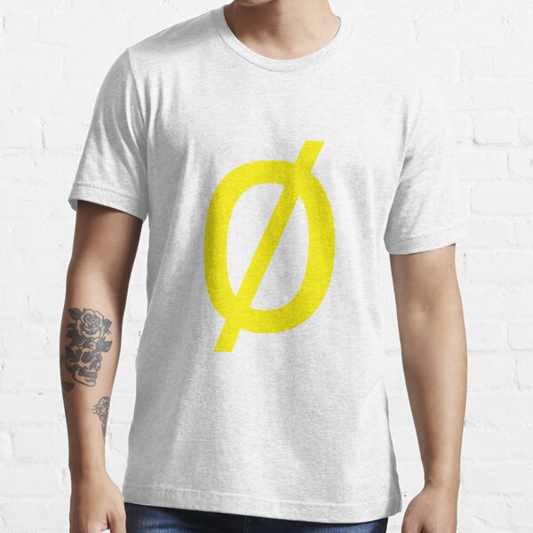 Empty Set - Unicode Character “∅” (U+2205) Yellow Essential T-Shirt