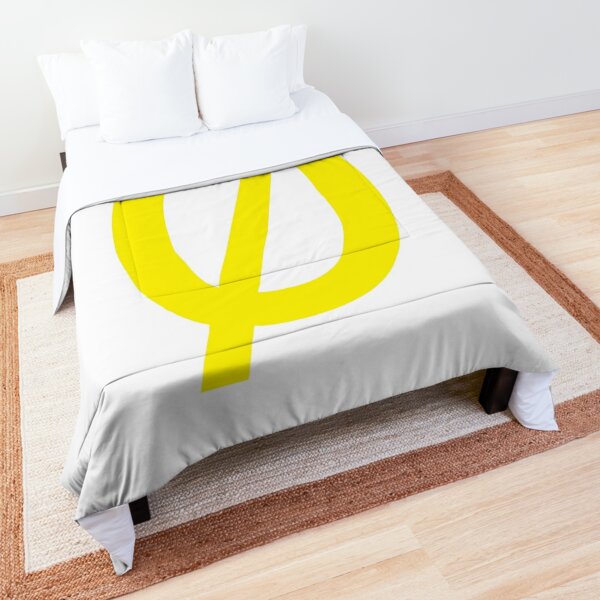 Empty Set - Unicode Character “∅” (U+2205) Yellow Comforter