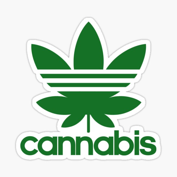 Adidas Marijuana Stickers for Sale Redbubble