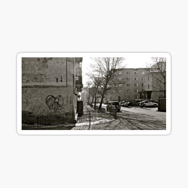 Mongolian Street Scape Sticker
