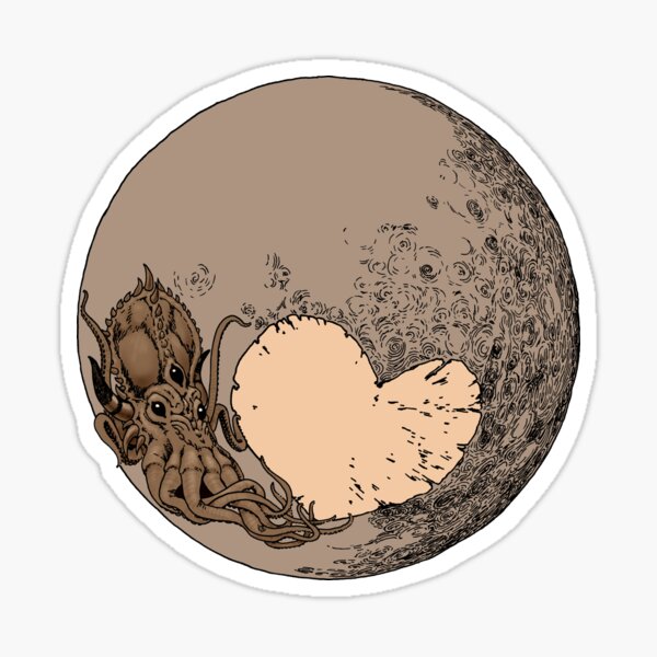 Pluto: With Love from Cthulu Sticker