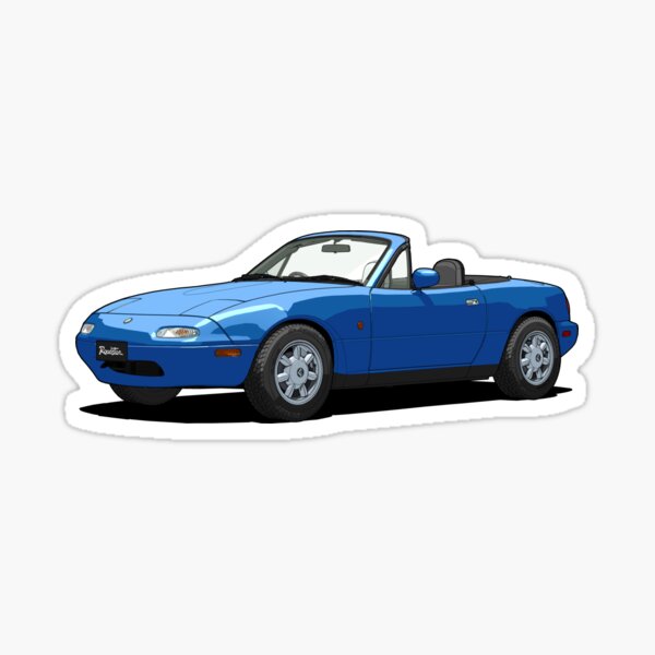 Eunos Roadster Mk1 Mariner Blue Sticker By Digitalcel Redbubble