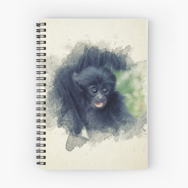 Item preview, Siamang monkey baby painting designed and sold by Pearcatprod.