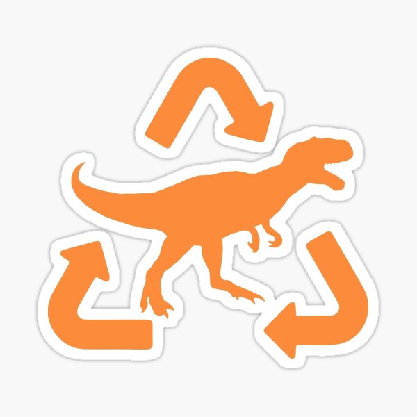 Item preview, Tyrannosaurus Rex Recycled Dinosaur Gas Orange designed and sold by Metro Bionic.