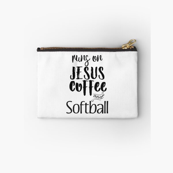 Item preview, Runs on Jesus Coffee & Softball Gift designed and sold by LGamble12345.