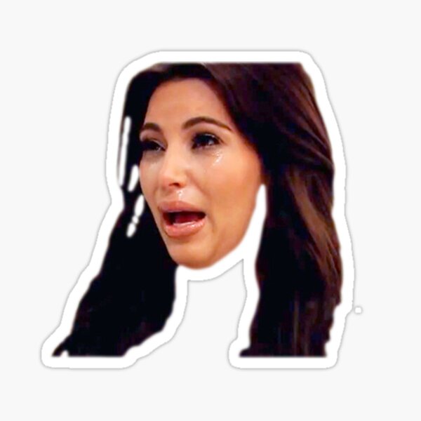 Kim Kardashian krying Sticker