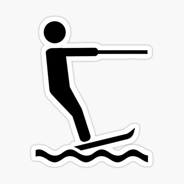 Water Skiing Stickers Redbubble