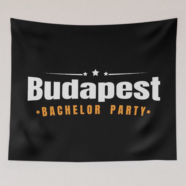 Item preview, Bachelor Party Shirt Budapest Pre Wedding Celebration Tee designed and sold by haselshirt.