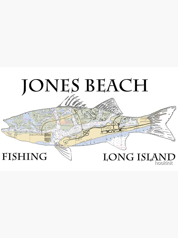 Fishing Jones beach nautical striped bass shirt long island