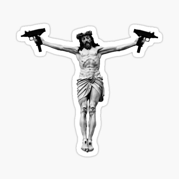 "Spray and Pray" Sticker by MOREbyJP Redbubble