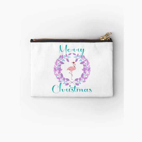Item preview, Merry Christmas Flamingo Wreath designed and sold by EvePenman.