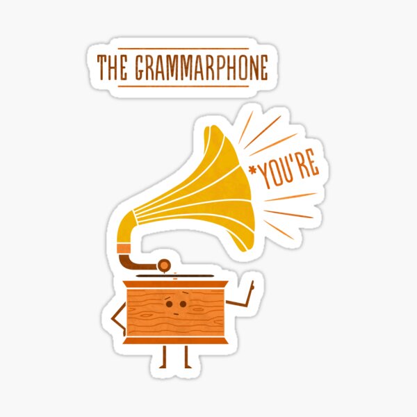 Grammarphone Sticker