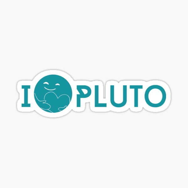 I <3 Pluto (tanktop) Sticker