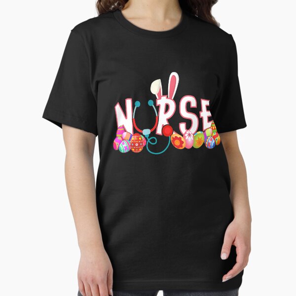 Stethoscope Nurse Bunny Tail Colorful Eggs Easter T-Shirt Stethoscope Nurse Bunny Tail Colorful Eggs Easter T-Shirt