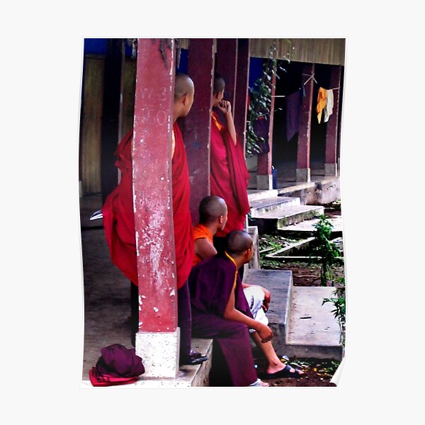 crowd. gangtok, sikkim Poster