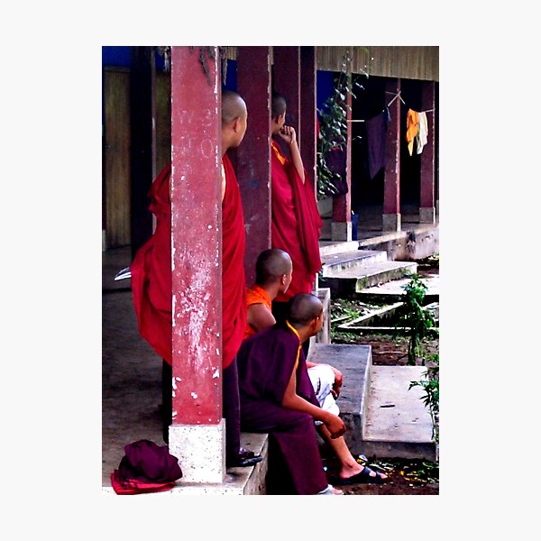 crowd. gangtok, sikkim Photographic Print