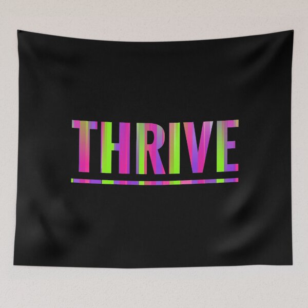 Item preview, Thrive Vibrant Motivational Text  designed and sold by aDlij.