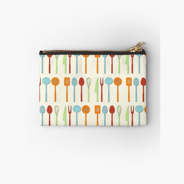 Item preview, Kitchen Utensil Colored Silhouettes on Cream designed and sold by NataliePaskell.