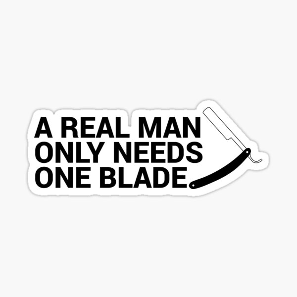 Straight Razor Stickers | Redbubble