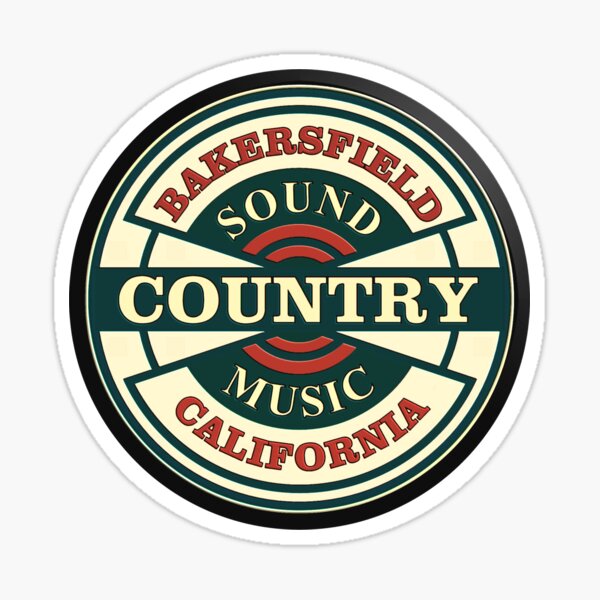 "Bakersfield Country Music California" Sticker for Sale by maliderkel