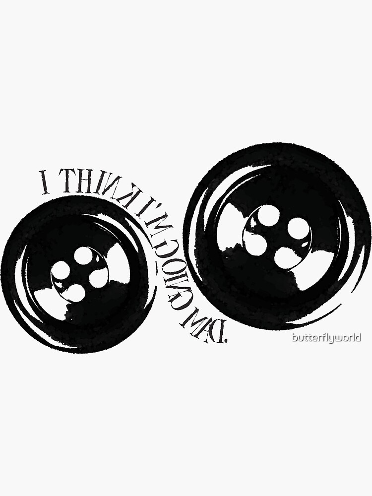 "Coraline Buttons" Sticker for Sale by butterflyworld Redbubble