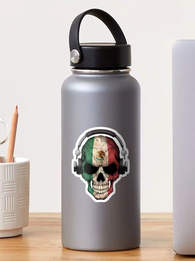 JDM Shocker with Mexican Flag Wakaba Leaf Funny Mexico skull MX JAL Vinyl  Decal Mexican Sticker