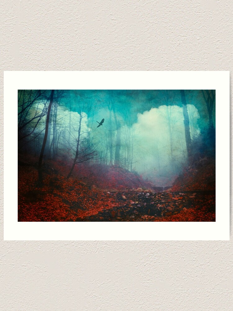 Alternate view of Secret Dreamland - Moody Forest Scenery Art Print